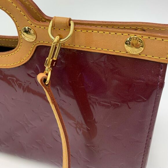 Auth Louis Vuitton Amarante LV Monogram Vernis Leather Roxbury Drive 2way Tote - Picture 3 of 16